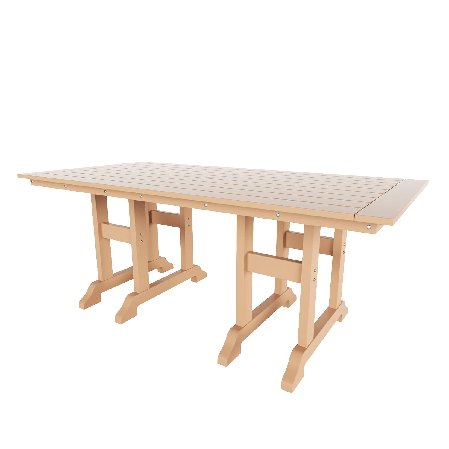 Outdoor Furniture Teak Wood - โต๊ะรับประทานอาหารกลางแจ้งขนาด 71 นิ้ว ทำจากไม้สัก ทนทานต่อสภาพอากาศ เฟอร์นิเจอร์สวน