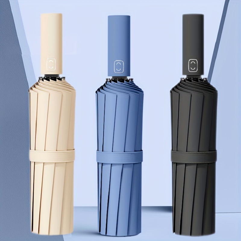 Parasol Umbrella Large - ร่มเสริมกระดูก 24 กระดูก, ร่มกันลมแข็งแรงและทนทานสําหรับธุรกิจของผู้ชาย, ร่มกันแดดป้องกันรังสียูวีผู้หญิงซันนี่