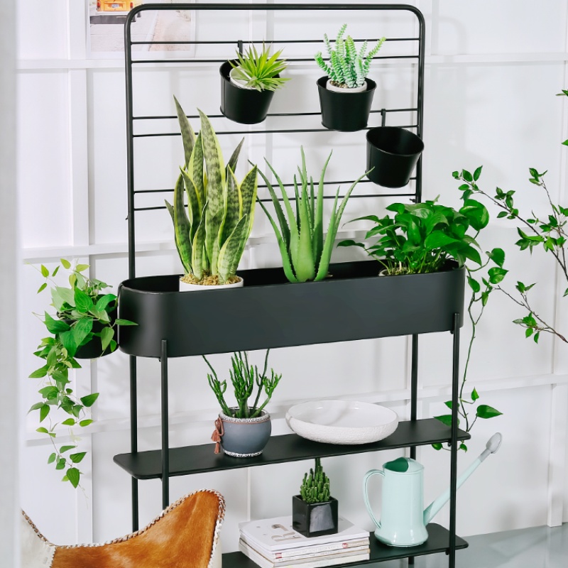 Outdoor Furniture Green - ชั้นวางดอกไม้เหล็กกลางแจ้งทันสมัยขายดีที่สุด สำหรับจัดวางต้นไม้สีเขียว ระเบียง สวน เฟอร์นิเจอร์รับประทานอาหาร โรงแรม