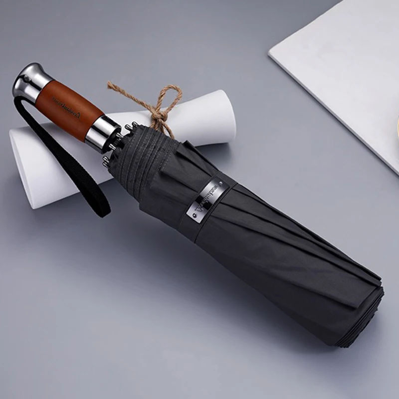 Parasol Umbrella Large - ร่มอัตโนมัติ ร่มกันแดดขนาดใหญ่ ธุรกิจชาย ร่มพับ เสริมกันน้ํา กันฝน