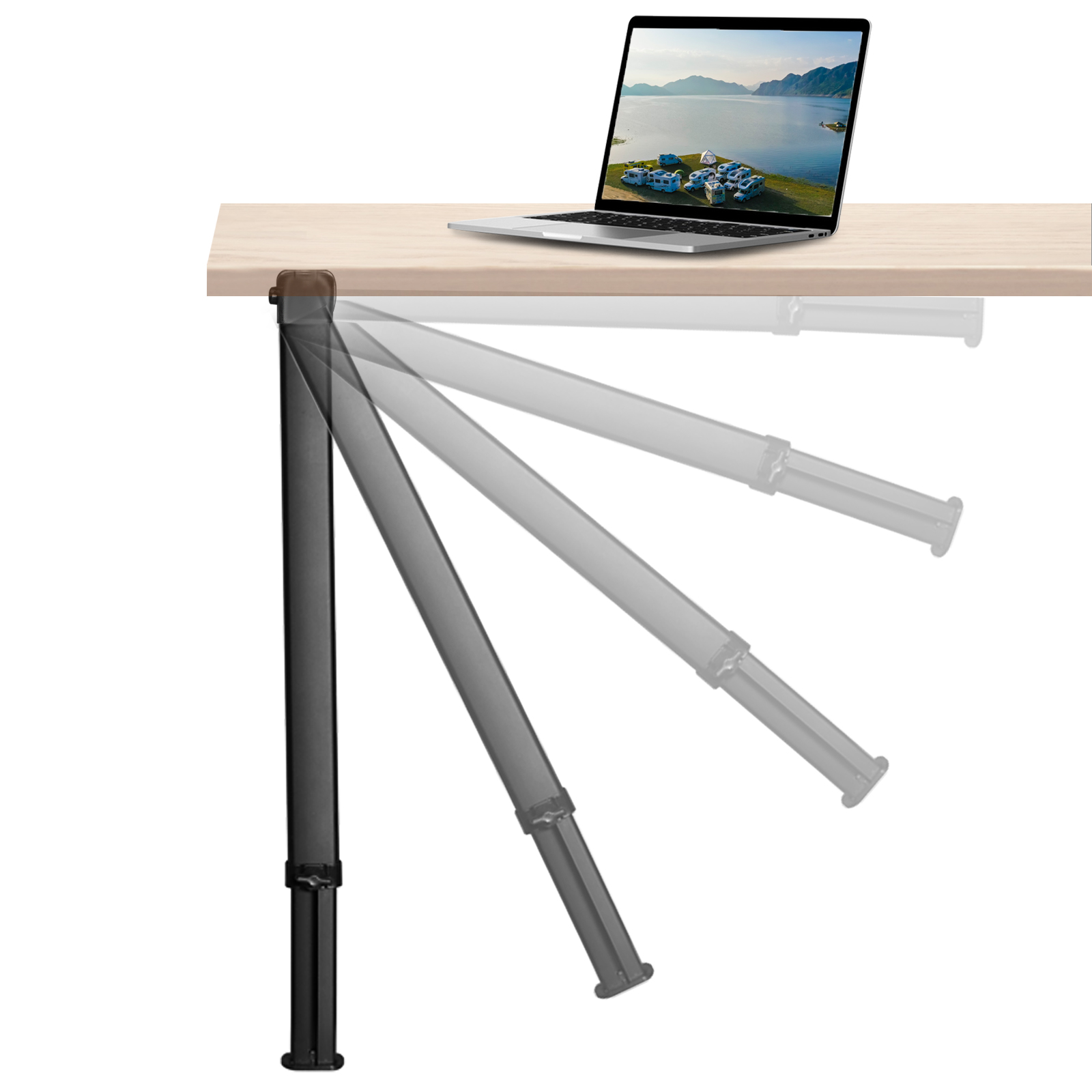 Outdoor Furniture Legs - ขาโต๊ะ RV ปรับความสูงได้ 54-93 ซม. ขาเฟอร์นิเจอร์พับได้