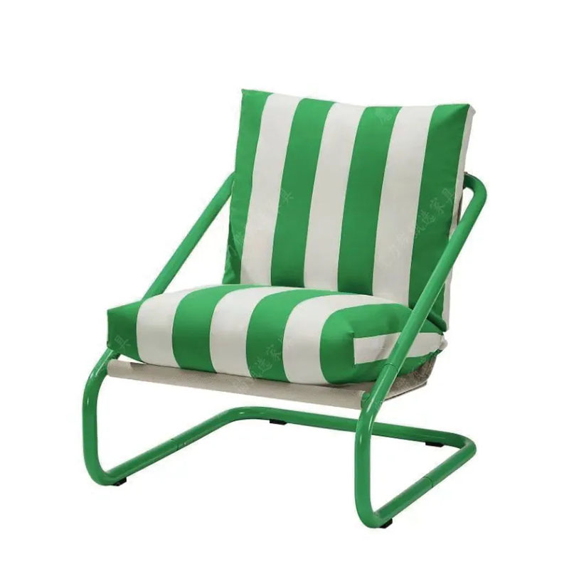 Outdoor Furniture Green - Minimalist เก้าอี้โลหะสีแดงและสีเขียวเก้าอี้โซฟาเก้าอี้บ้านเก้าอี้เดี่ยวกลางแจ้งเก้าอี้พักผ่อน