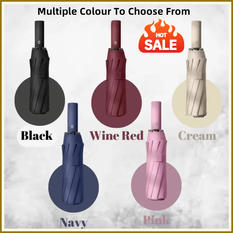 Parasol Umbrella Large - ร่มพับอัตโนมัติ 24 ก้าน ขนาด 106 ซม.