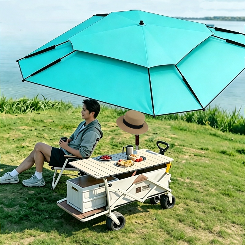 Parasol Umbrella Large - ร่มตกปลาทรงแปดเหลี่ยมขนาด 2.0-2.6 เมตร ร่มกันแดดกลางแจ้งขนาดใหญ่ ร่มชายหาด ร่มตกปลาแบบอัพเกรดใหม่