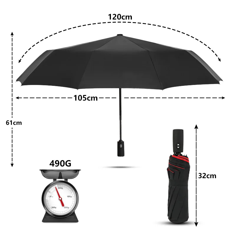Windproof Double Layer ร่มกันฝ - Parasol Umbrella Large บทวิจารณ์และราคา