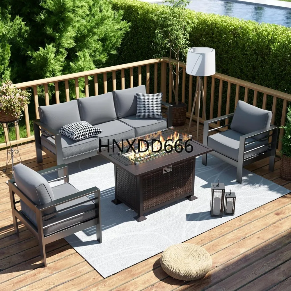 ชุดเฟอร์นิเจอร์ลานบ้านพร้อมโต๊ - Outdoor Furniture Fire Pit Set บทวิจารณ์และราคา