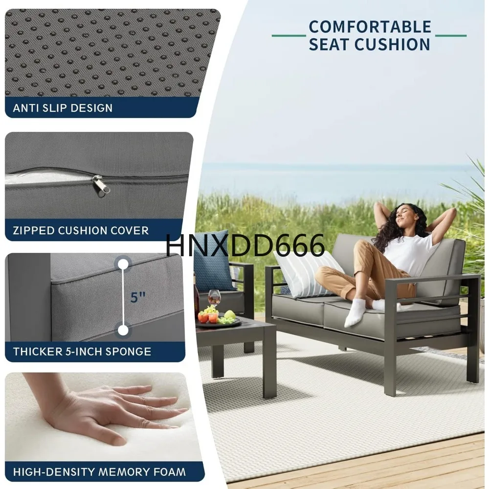 ชุดเฟอร์นิเจอร์ลานบ้านพร้อมโต๊ - Outdoor Furniture Fire Pit Set บทวิจารณ์และราคา