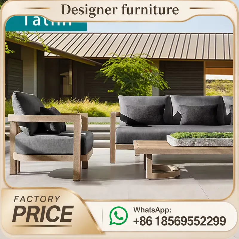 ชุดโซฟาไม้สักกันน้ำสำหรับใช้งา - Outdoor Furniture Teak Wood บทวิจารณ์และราคา