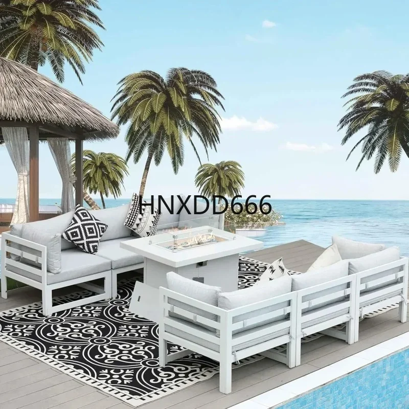 ชุดเฟอร์นิเจอร์อลูมิเนียมสำหรั - Outdoor Furniture Fire Pit Set บทวิจารณ์และราคา