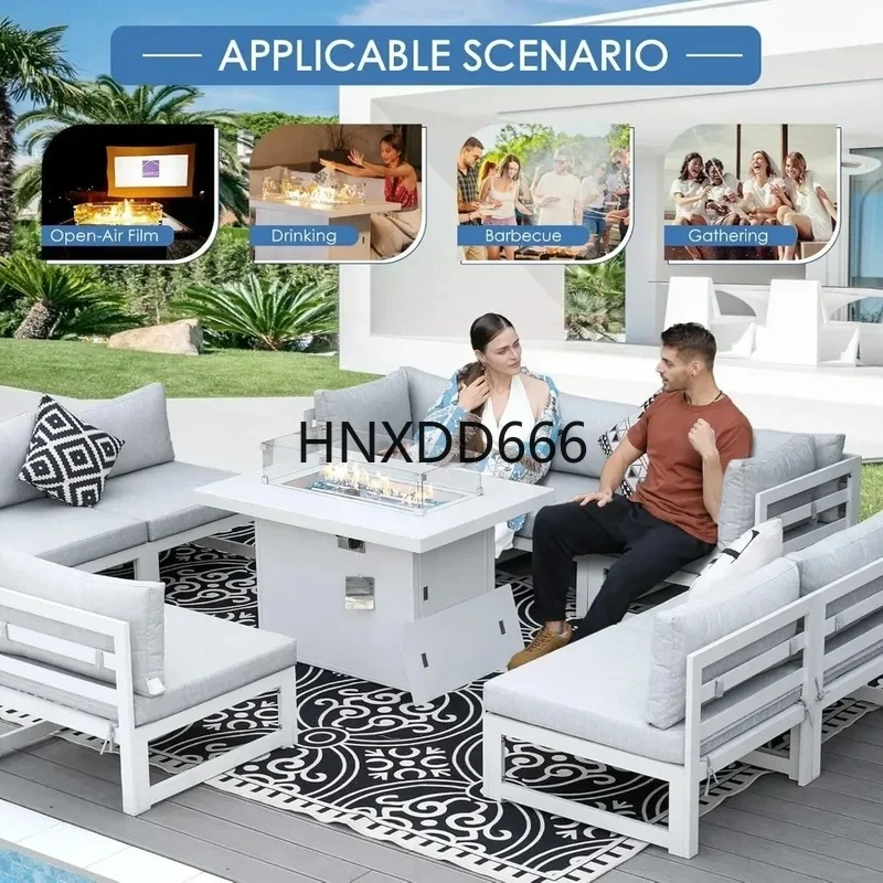ชุดเฟอร์นิเจอร์อลูมิเนียมสำหรั - Outdoor Furniture Fire Pit Set บทวิจารณ์และราคา