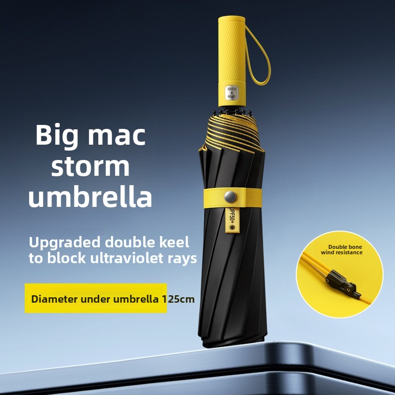 ร่มพับสามตอน 125 ซม. แบบสองชั้ - Parasol Umbrella Large บทวิจารณ์และราคา