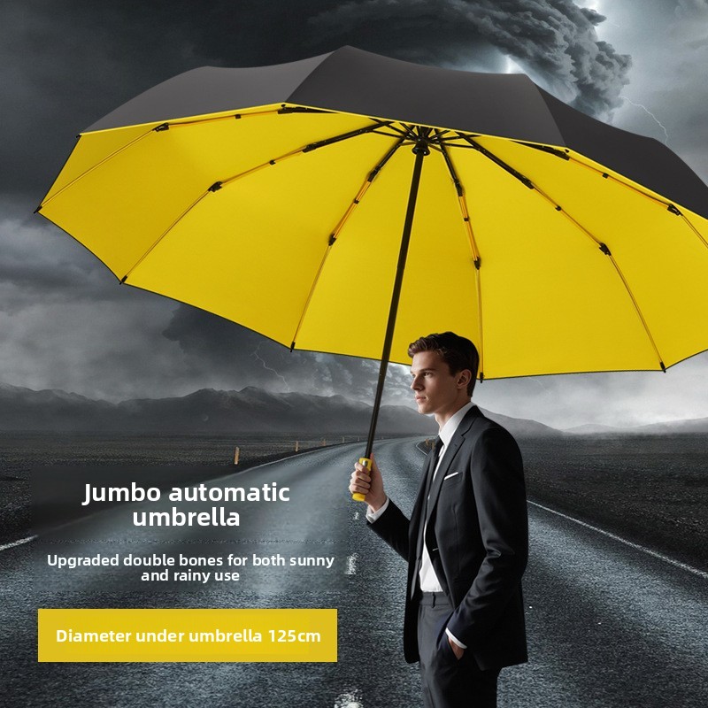ร่มพับสามตอน 125 ซม. แบบสองชั้ - Parasol Umbrella Large บทวิจารณ์และราคา