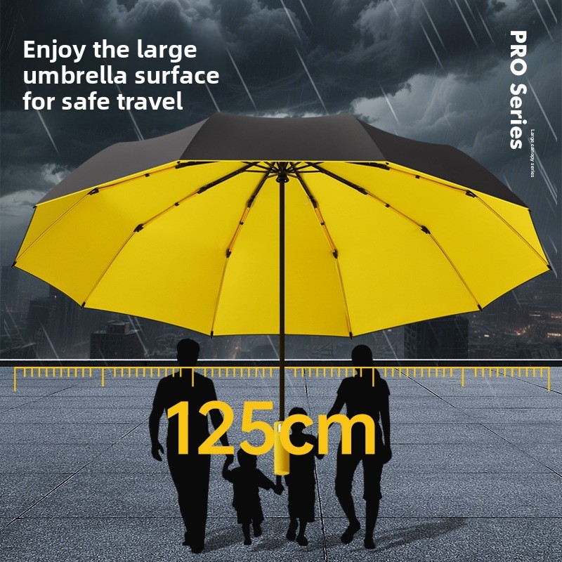 ร่มพับสามตอน 125 ซม. แบบสองชั้ - Parasol Umbrella Large บทวิจารณ์และราคา