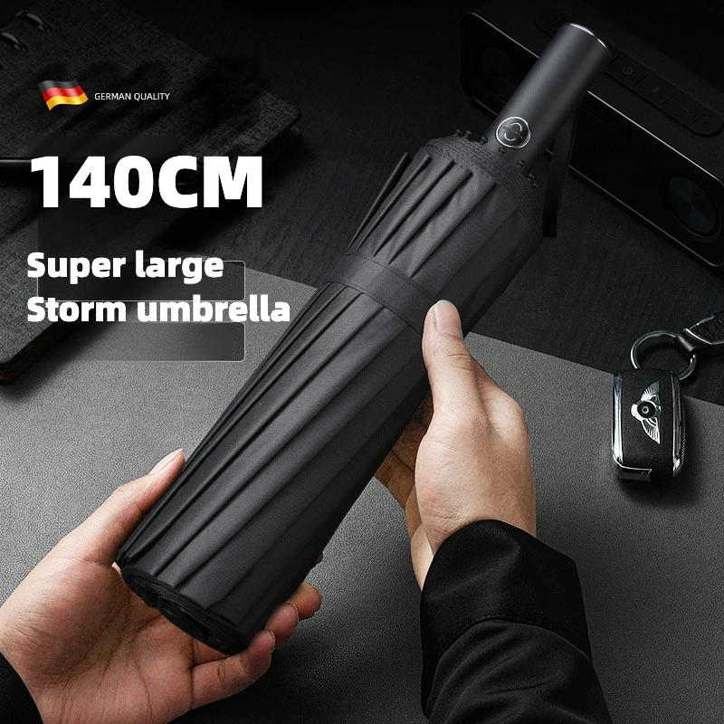 Super Large 140CM Automatic Fo - Parasol Umbrella Large บทวิจารณ์และราคา