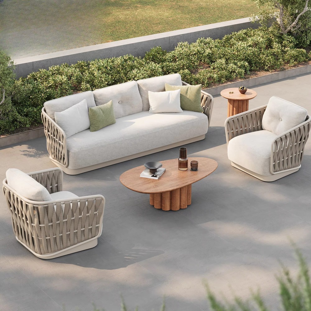 ชุดโซฟาสวนดีไซน์หรูหรา โครงโลห - Outdoor Furniture Green บทวิจารณ์และราคา