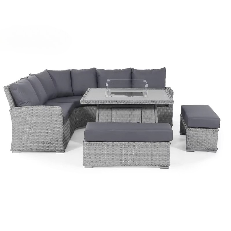 ชุดโซฟาสนามหญ้ากันน้ำ 4 ชิ้น ว - Outdoor Furniture Fire Pit Set บทวิจารณ์และราคา