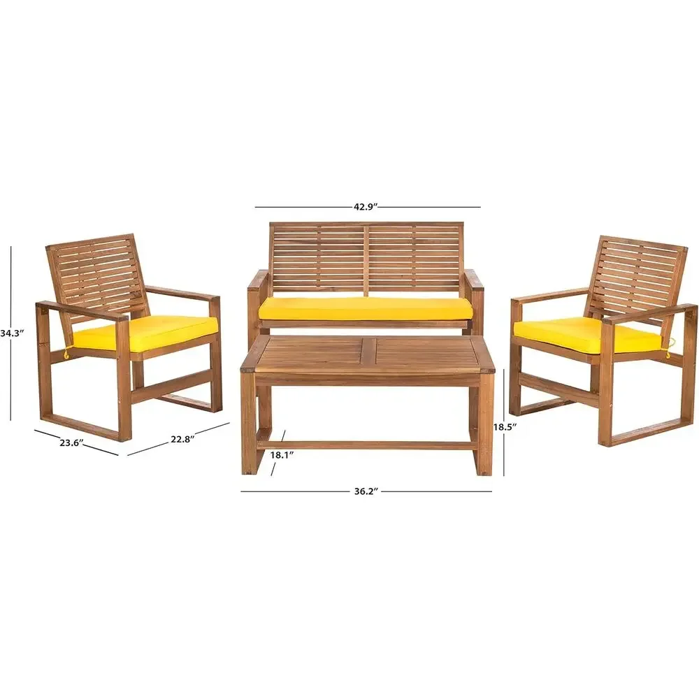 ชุดเฟอร์นิเจอร์กลางแจ้งอะคาเซี - Outdoor Furniture Yellow บทวิจารณ์และราคา