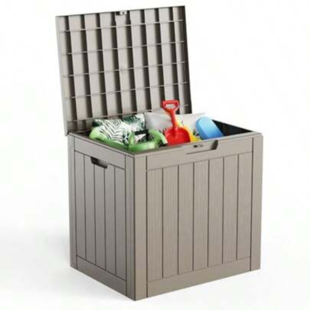 กล่องเก็บของกลางแจ้งขนาด 45 แก - Outdoor Furniture Resin บทวิจารณ์และราคา