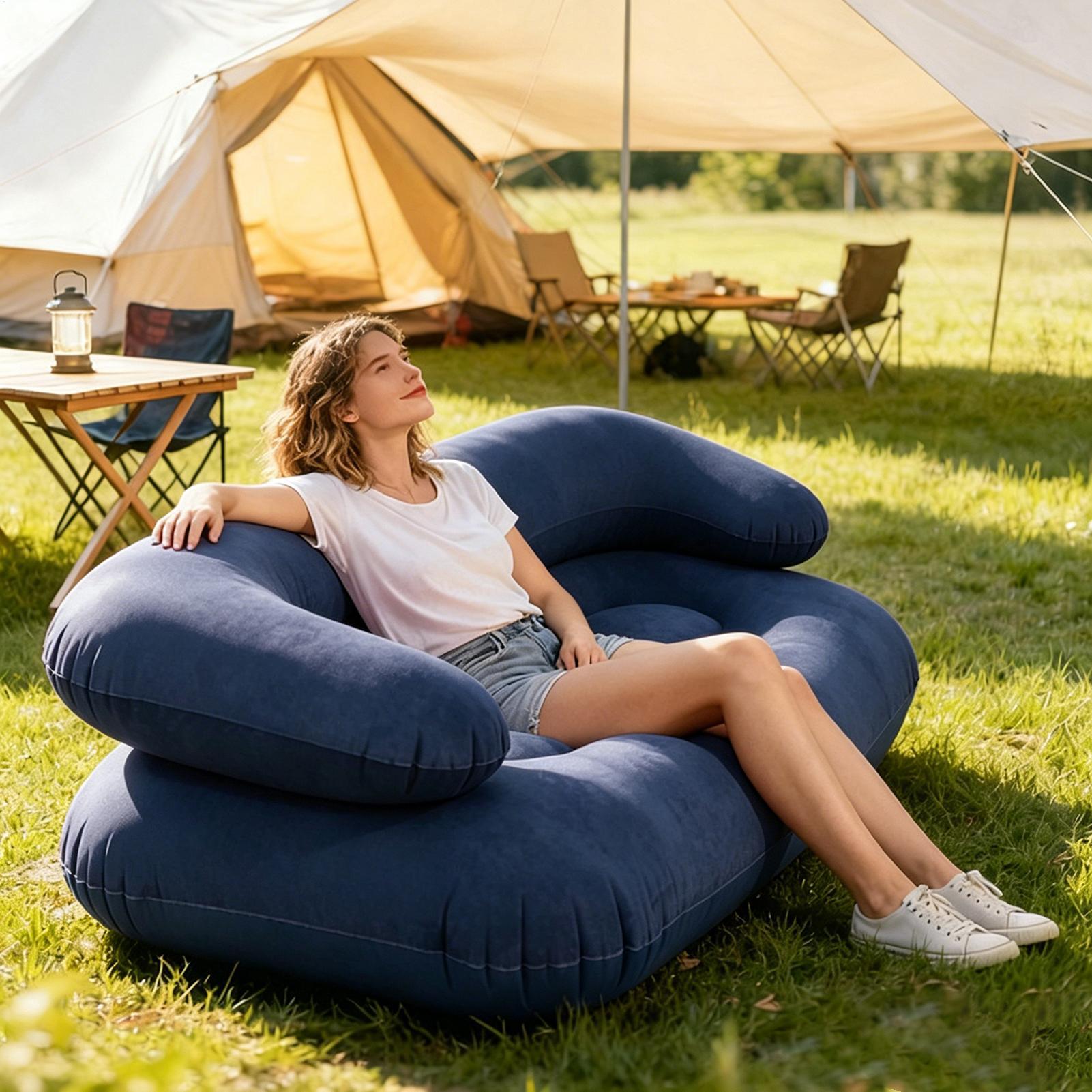 โซฟาเป่าลมคู่แบบสองที่นั่ง โซฟ - Outdoor Furniture Arhaus บทวิจารณ์และราคา