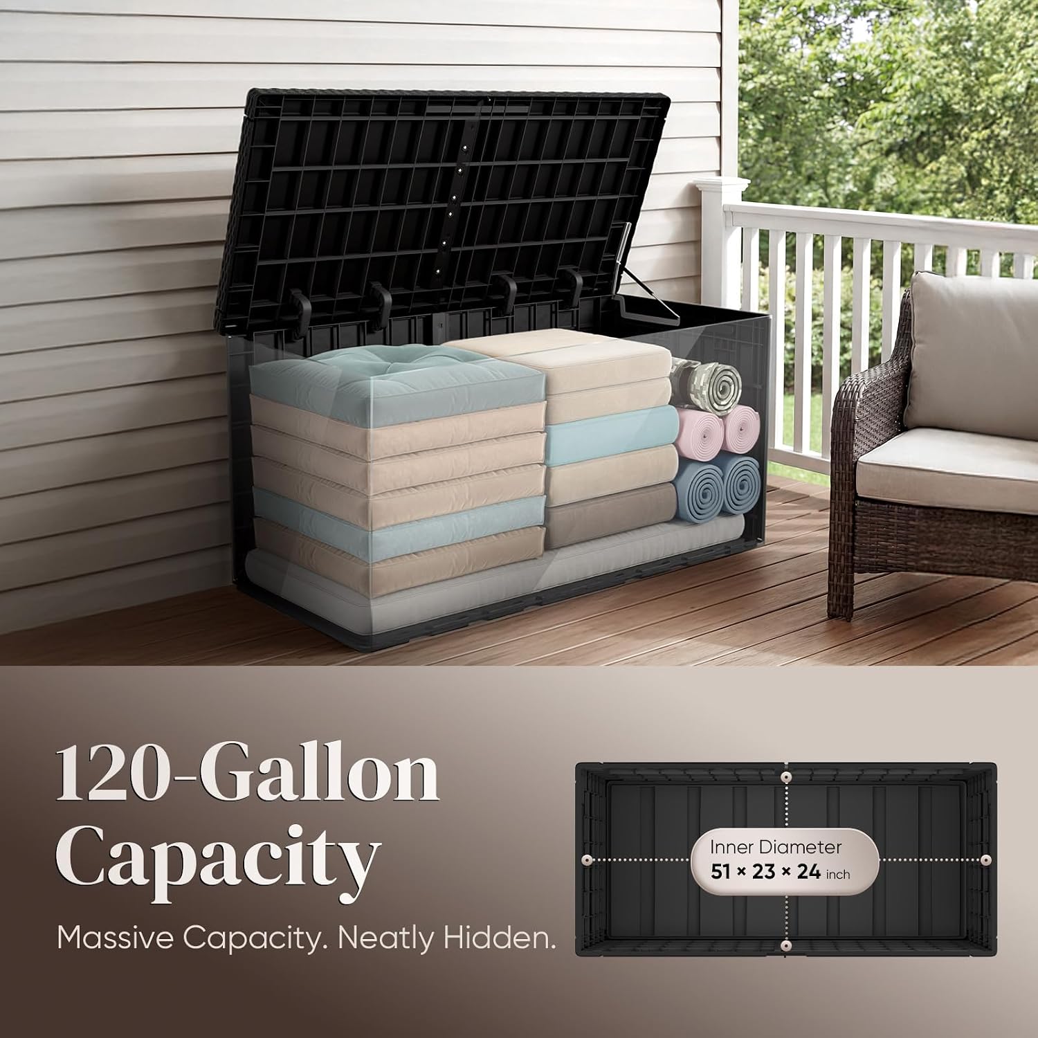 กล่องเก็บของกลางแจ้งขนาดใหญ่ 1 - Outdoor Furniture Resin บทวิจารณ์และราคา