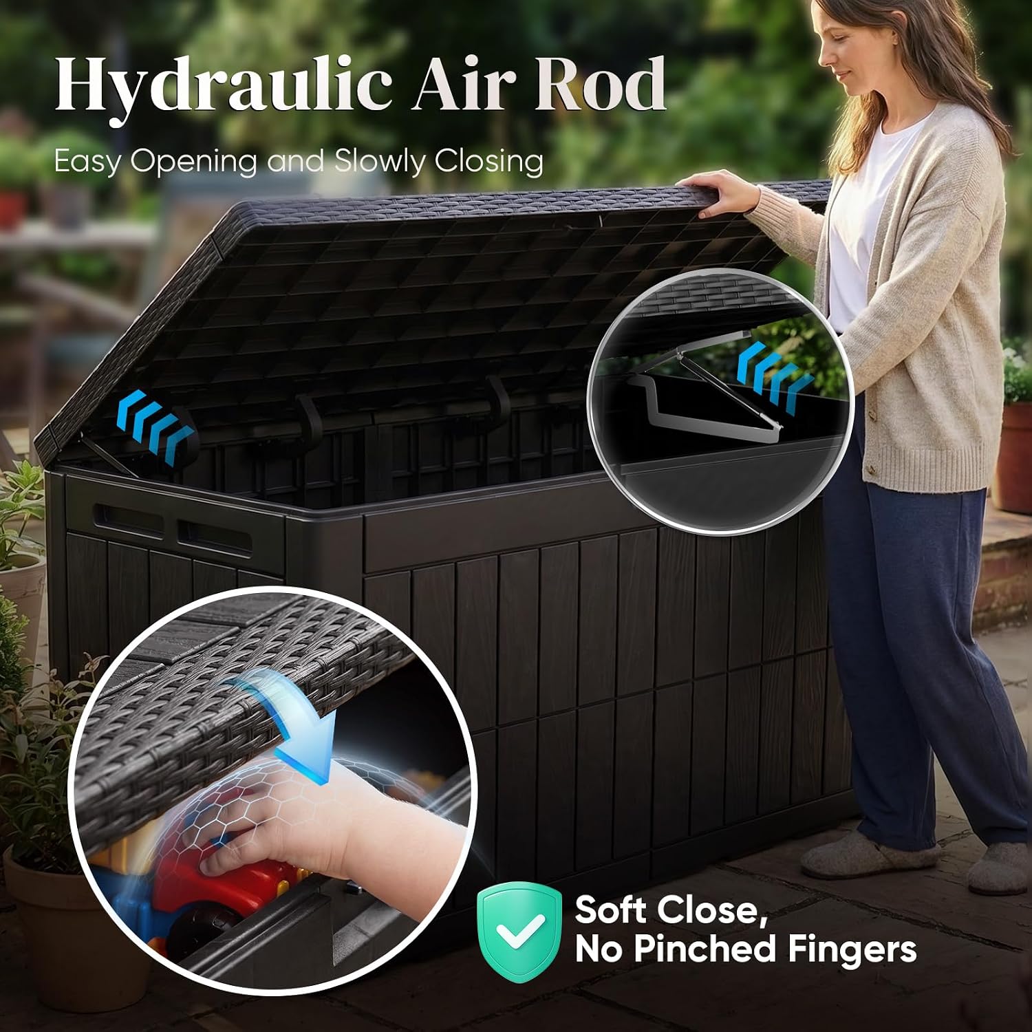 กล่องเก็บของกลางแจ้งขนาดใหญ่ 1 - Outdoor Furniture Resin บทวิจารณ์และราคา
