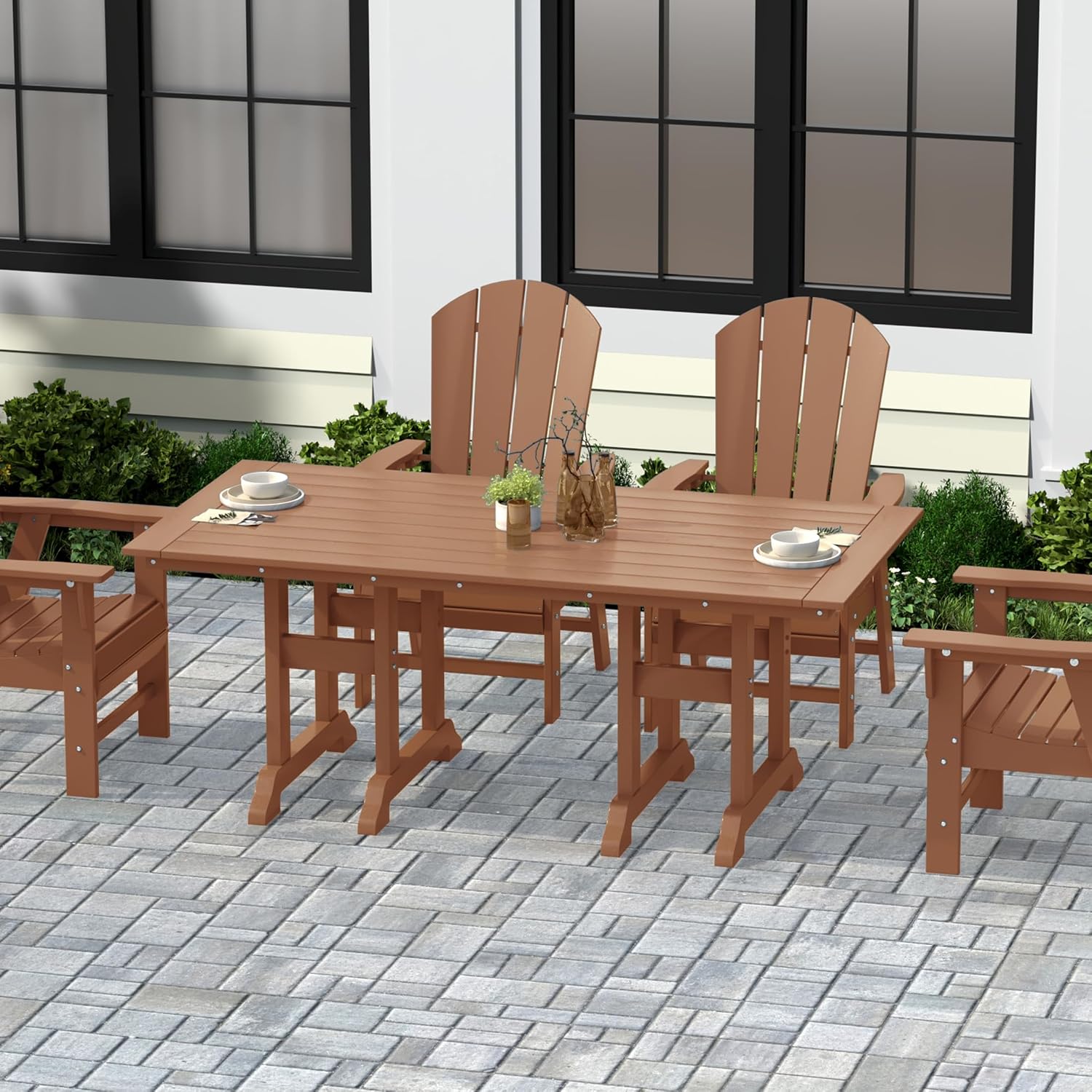 โต๊ะรับประทานอาหารกลางแจ้งขนาด - Outdoor Furniture Teak Wood บทวิจารณ์และราคา