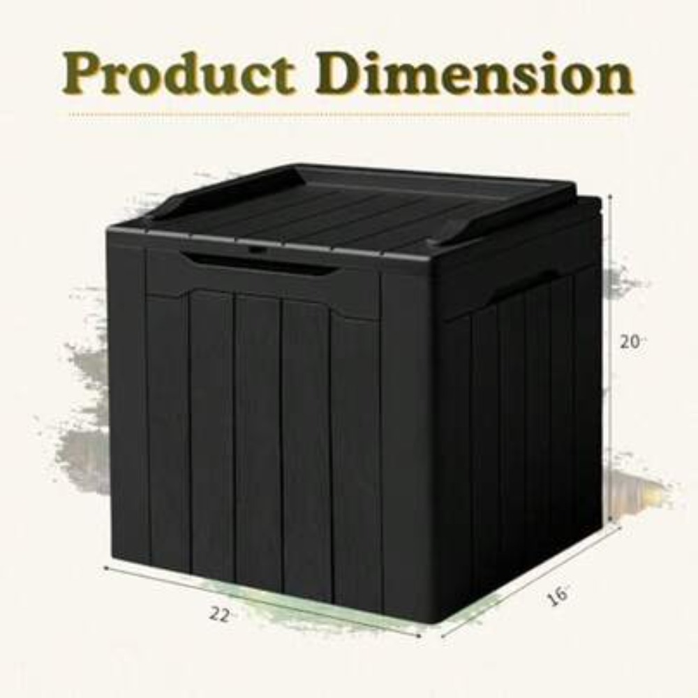 กล่องเก็บของกลางแจ้งกันน้ำ กล่ - Outdoor Furniture Resin บทวิจารณ์และราคา