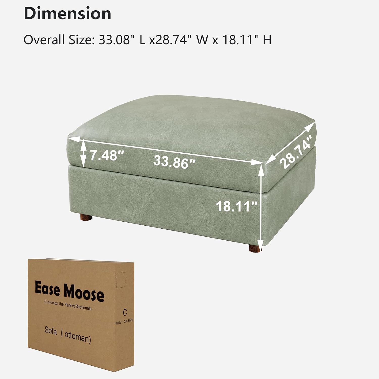 โมดูลออตโตมันหนังเทียมสีเขียวส - Outdoor Furniture Green บทวิจารณ์และราคา