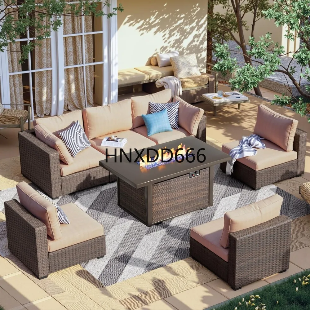 ชุดเฟอร์นิเจอร์ลานบ้าน 7 ชิ้น  - Outdoor Furniture Fire Pit Set บทวิจารณ์และราคา