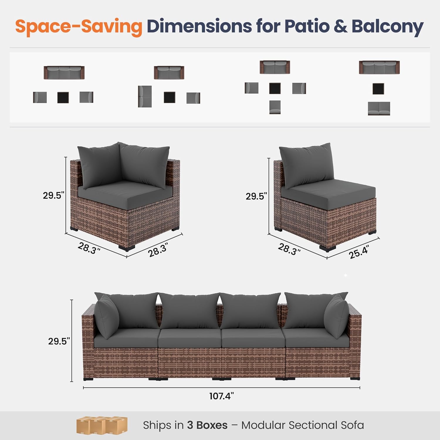 ชุดโซฟาแบบแยกส่วน 5 ชิ้น สำหรั - Outdoor Furniture Fire Pit Set บทวิจารณ์และราคา