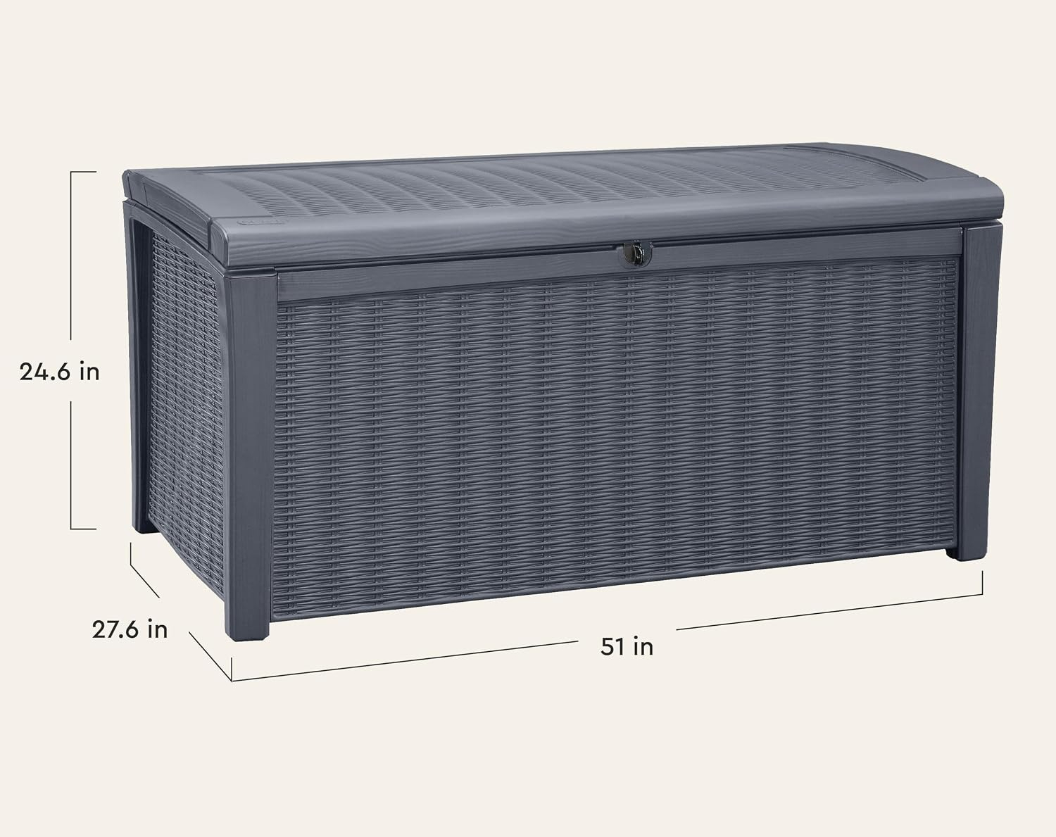 กล่องเก็บของกลางแจ้งขนาด 110 แ - Outdoor Furniture Resin บทวิจารณ์และราคา