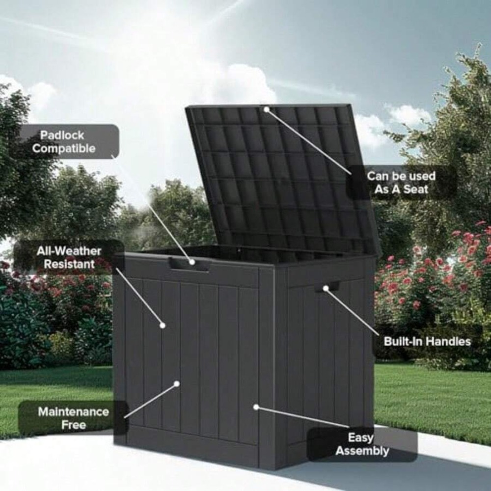 กล่องเก็บของกลางแจ้ง วัสดุเรซิ - Outdoor Furniture Resin บทวิจารณ์และราคา