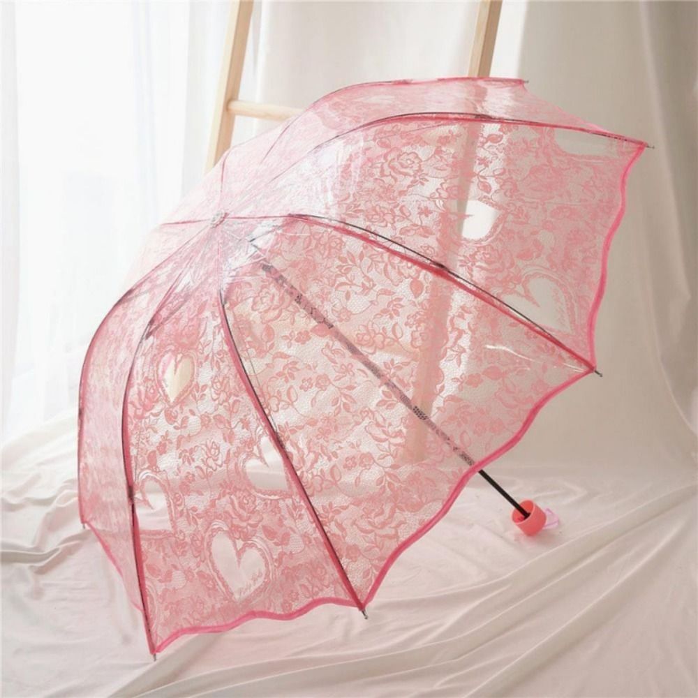 ร่มพับลายลูกไม้สไตล์วินเทจ ขนา - Parasol Umbrella Large บทวิจารณ์และราคา