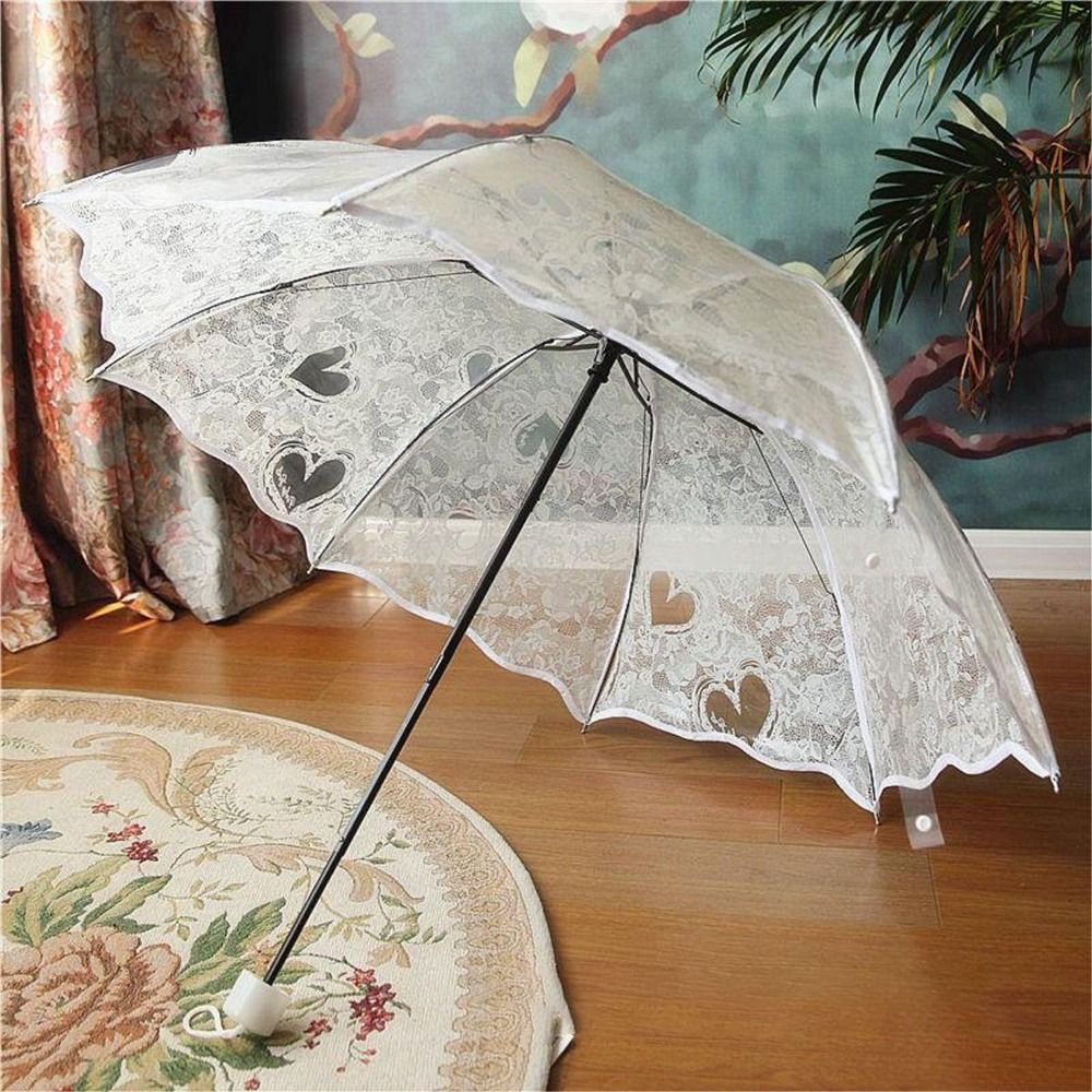 ร่มพับลายลูกไม้สไตล์วินเทจ ขนา - Parasol Umbrella Large บทวิจารณ์และราคา