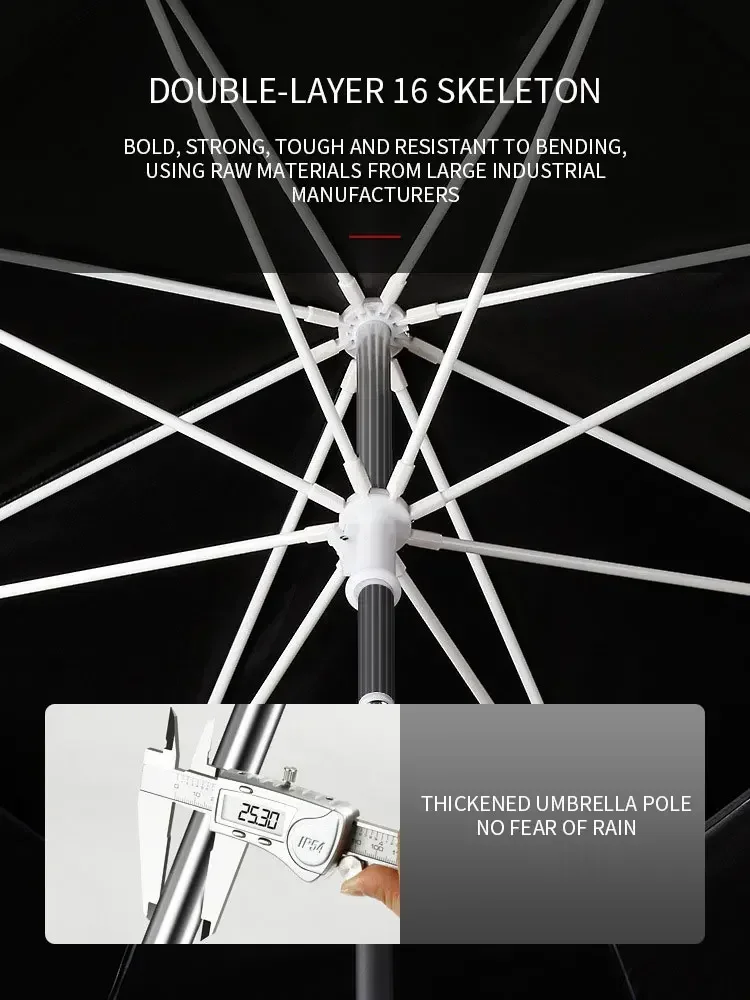 ร่มกันแดดพับได้สองชั้นขนาดใหญ่ - Parasol Umbrella Large บทวิจารณ์และราคา