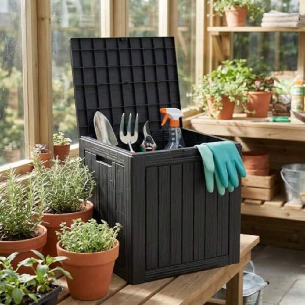 กล่องเก็บของกลางแจ้งกันน้ำพร้อ - Outdoor Furniture Resin บทวิจารณ์และราคา