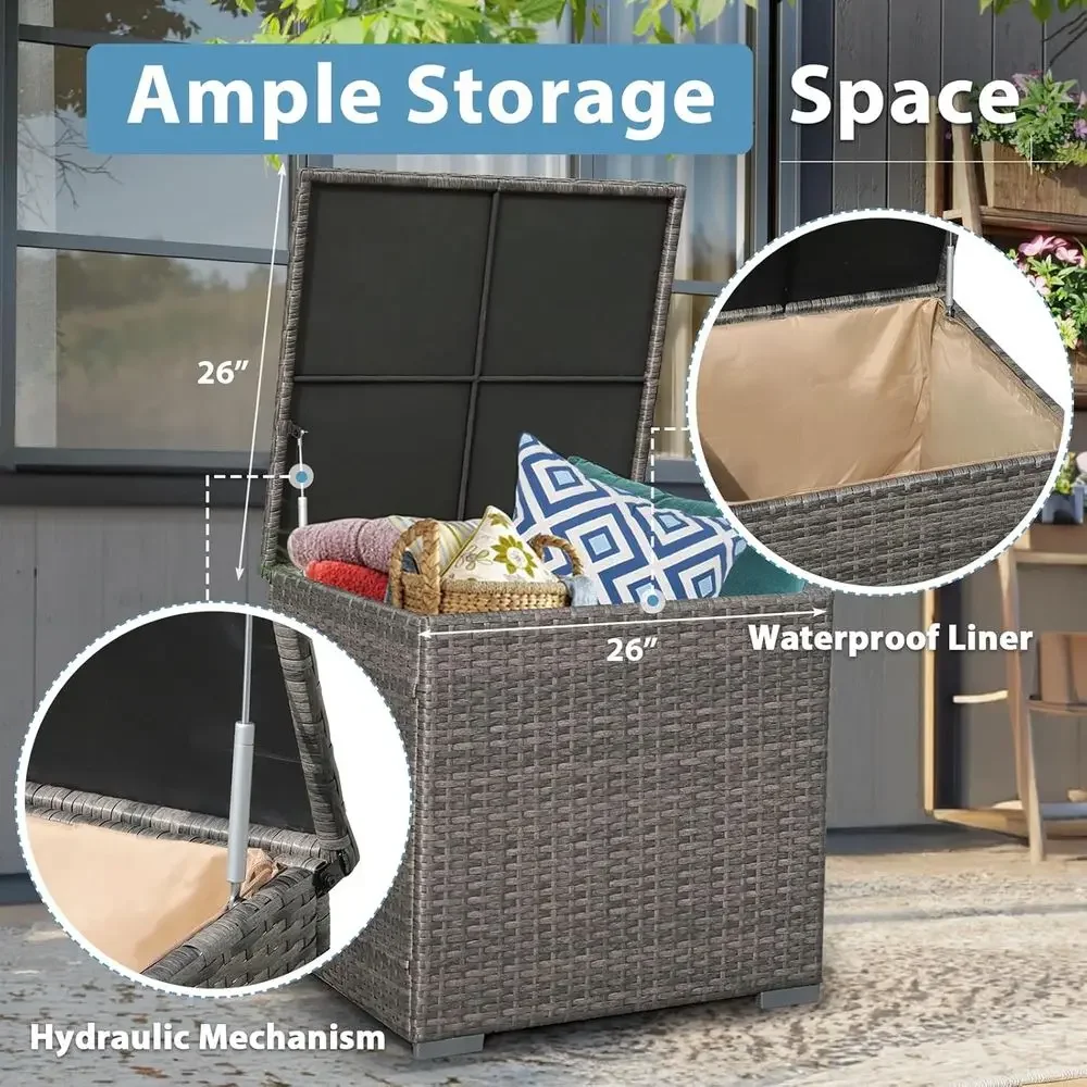 ชุดเฟอร์นิเจอร์ลานบ้าน 8 ชิ้น  - Outdoor Furniture Fire Pit Set บทวิจารณ์และราคา