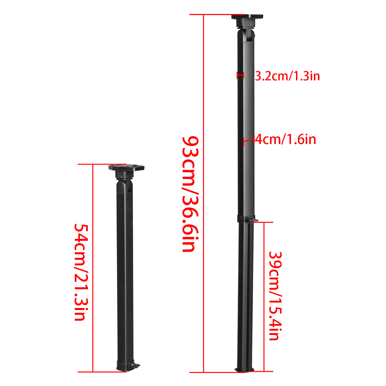 ขาโต๊ะ RV ปรับความสูงได้ 54-93 - Outdoor Furniture Legs บทวิจารณ์และราคา