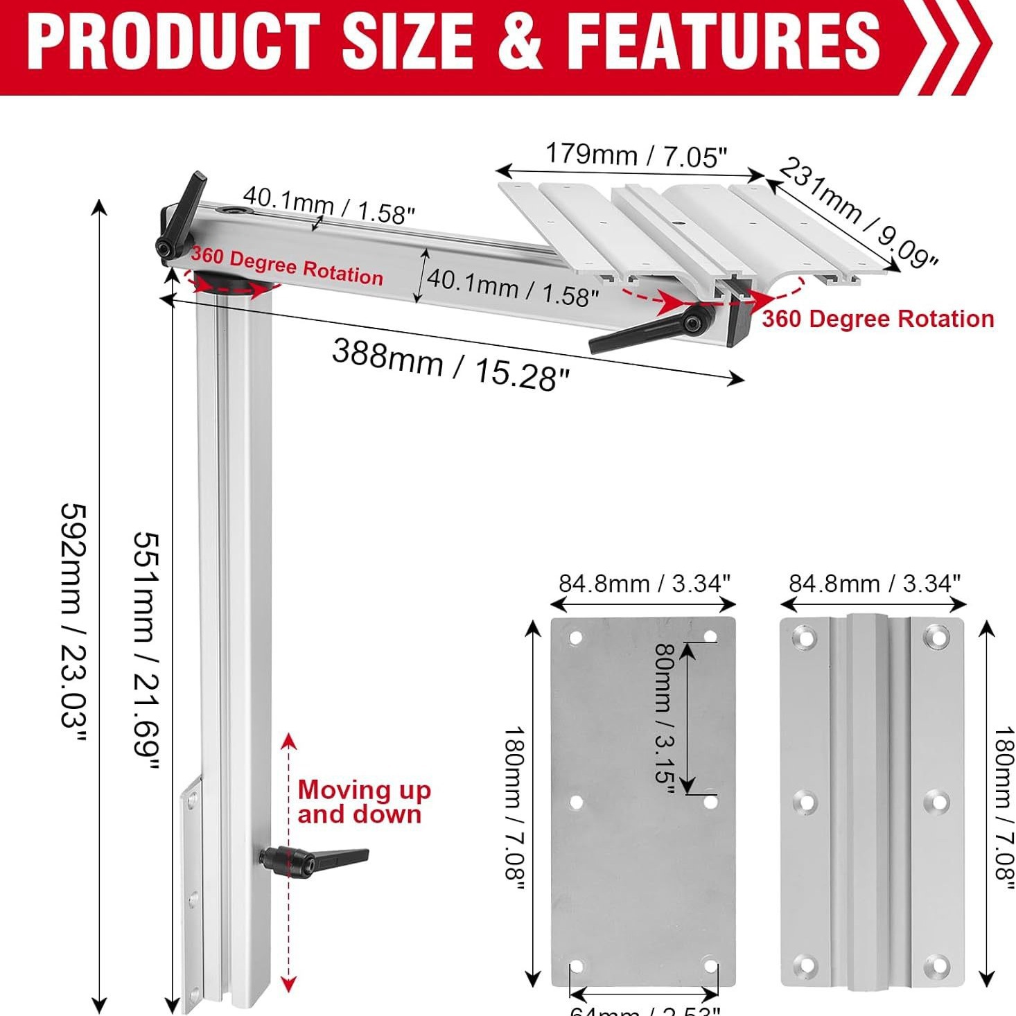 อุปกรณ์เสริมคาราวานอลูมิเนียมอ - Outdoor Furniture Legs บทวิจารณ์และราคา