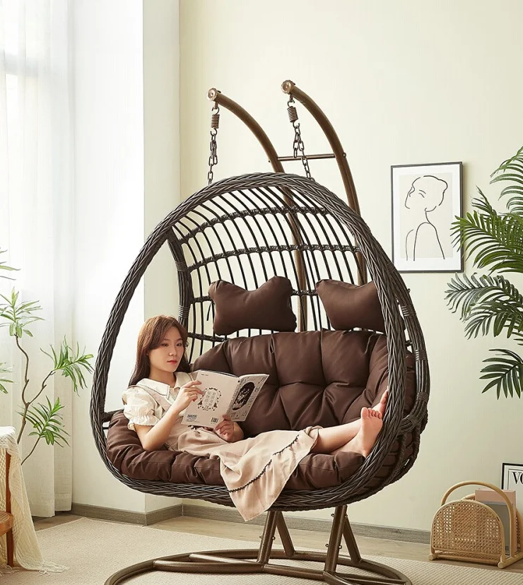 เก้าอี้หวายแบบแขวนสำหรับในบ้าน - Garden Swing Chair บทวิจารณ์และราคา