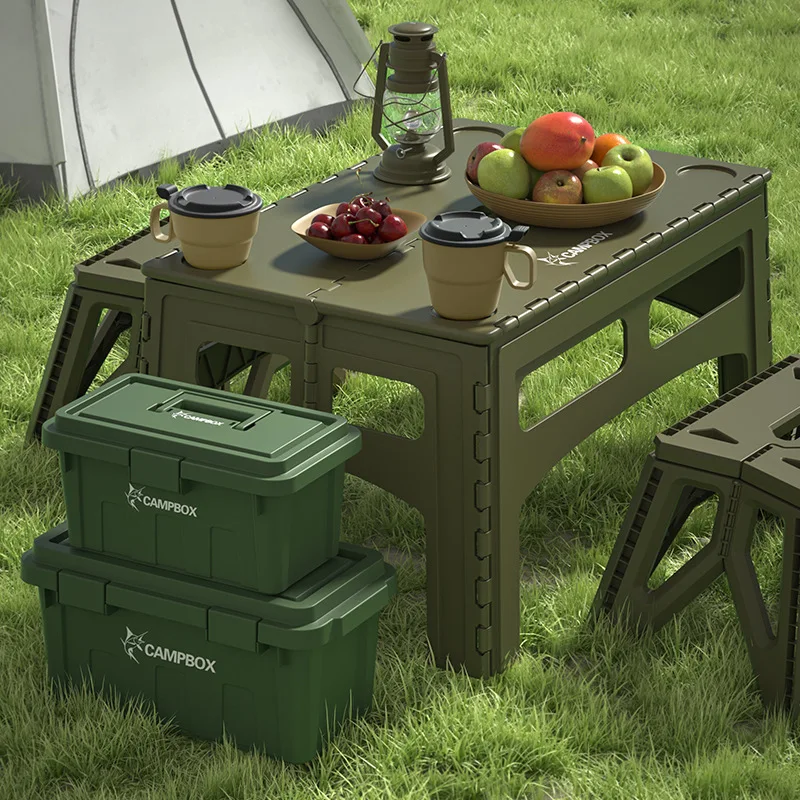 พับแบบพกพากลางแจ้งขยายพลาสติก  - Outdoor Furniture Exhibition บทวิจารณ์และราคา