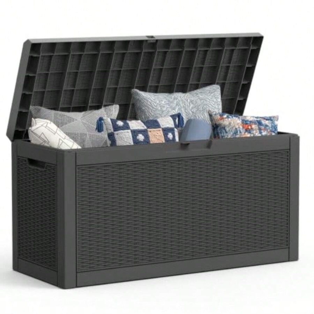 กล่องเก็บของกลางแจ้ง กล่องเก็บ - Outdoor Furniture Resin บทวิจารณ์และราคา