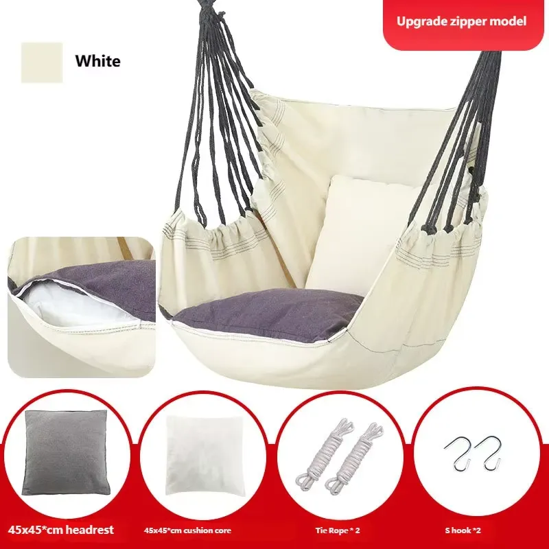 เก้าอี้ชิงช้าผ้าใบพร้อมหมอน สำ - Garden Swing Chair บทวิจารณ์และราคา