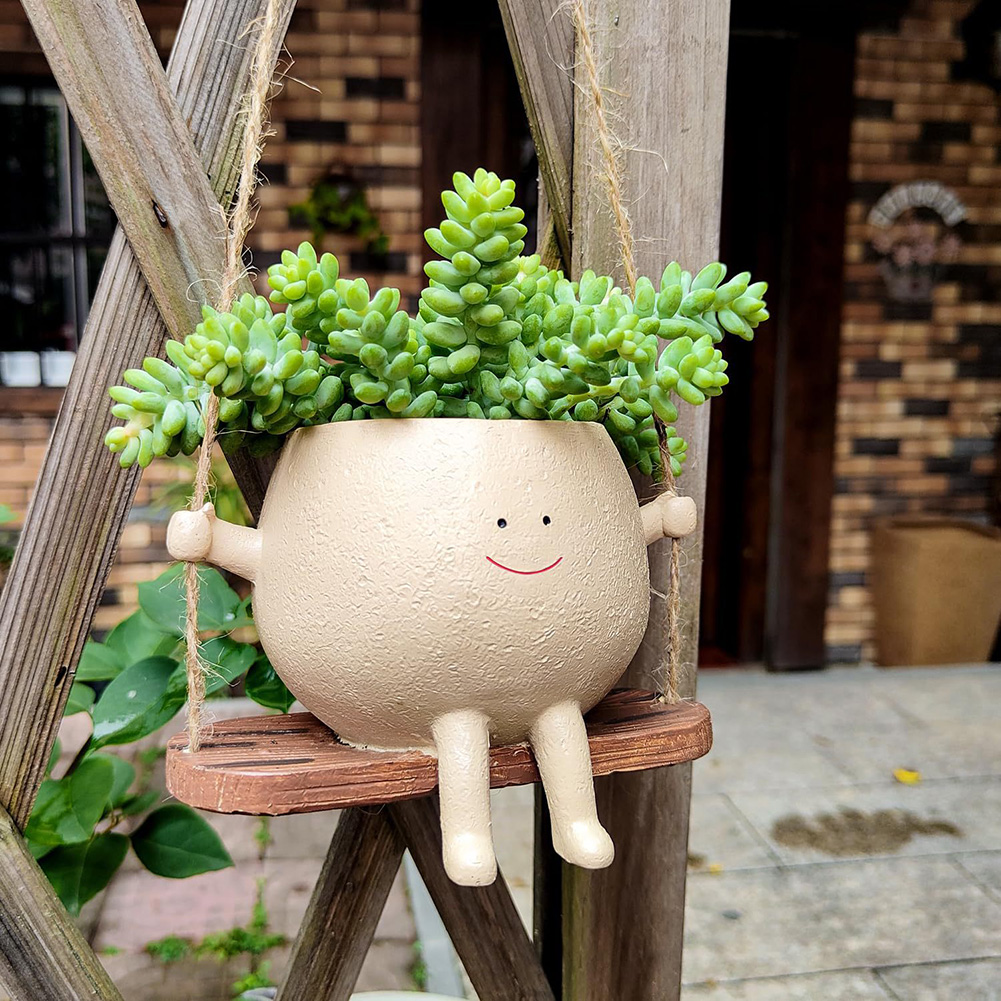 กระถางต้นไม้รูปหน้ายิ้มแบบแขวน - Garden Swing Chair บทวิจารณ์และราคา