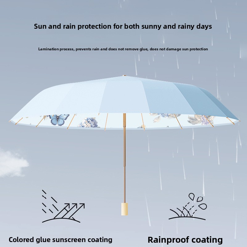 ร่มวินเทจ 16 ซี่ ร่มพับขนาดใหญ - Parasol Umbrella Large บทวิจารณ์และราคา