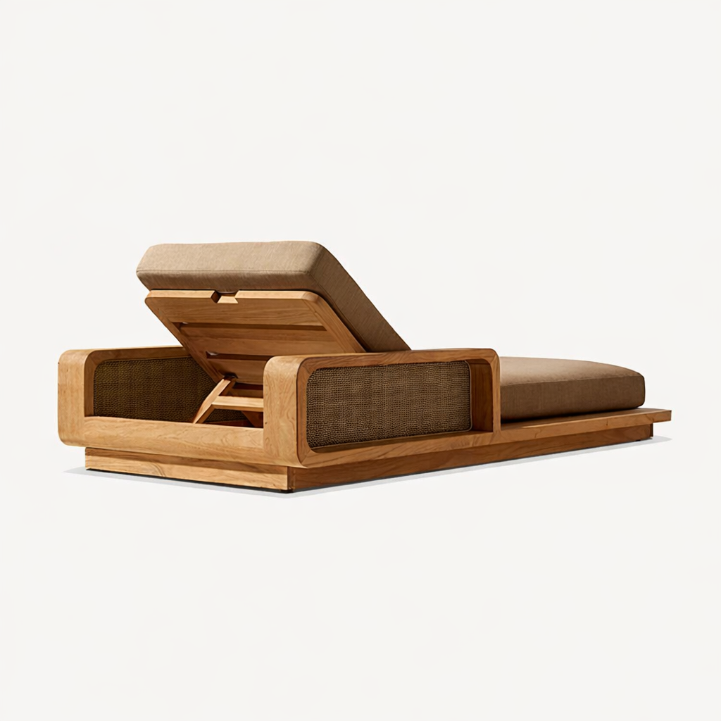 เก้าอี้อาบแดดกลางแจ้งสำหรับโรง - Outdoor Furniture Teak Wood บทวิจารณ์และราคา