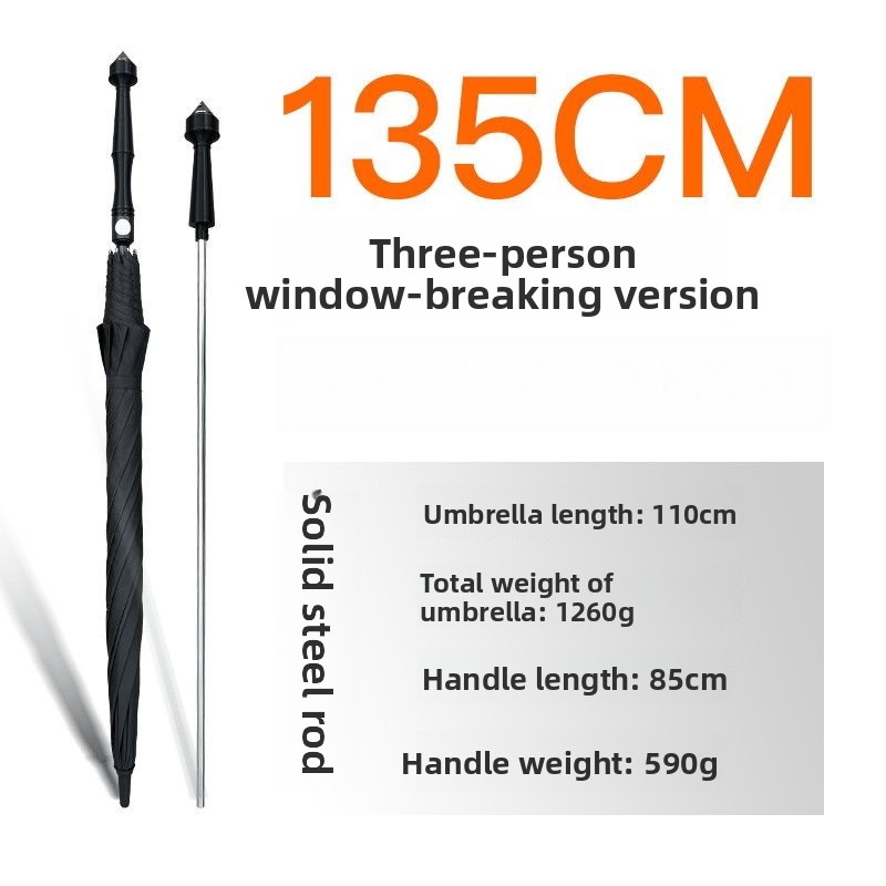 ร่มป้องกันตัวเองสแตนเลสขนาดใหญ - Parasol Umbrella Large บทวิจารณ์และราคา