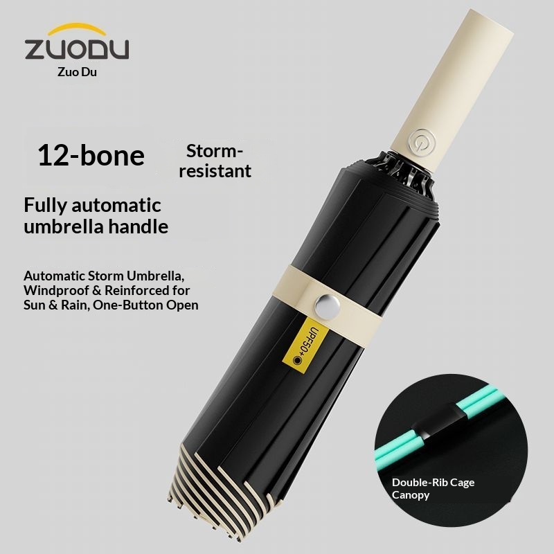 ZUODU ร่มพับกลับด้านอัตโนมัติเ - Parasol Umbrella Large บทวิจารณ์และราคา