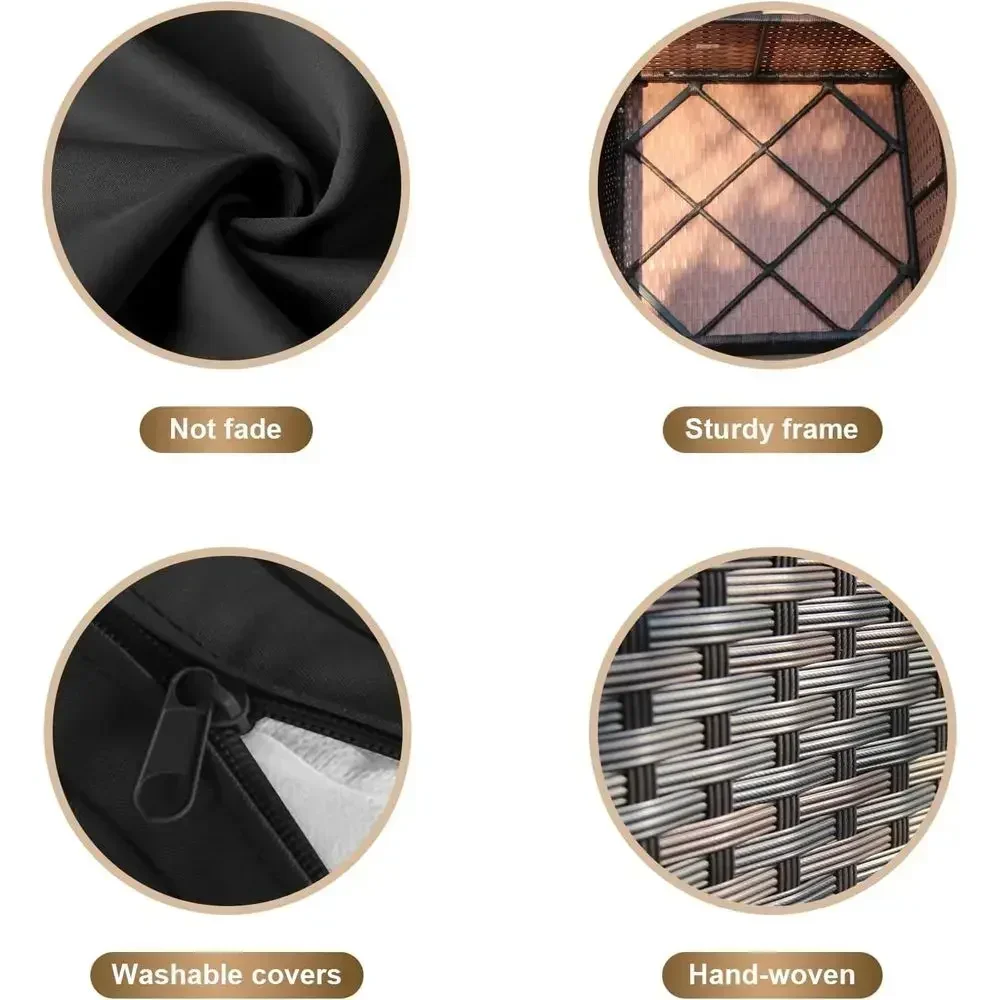 ชุดเฟอร์นิเจอร์ลานกลางแจ้ง 7 ช - Outdoor Furniture Fire Pit Set บทวิจารณ์และราคา