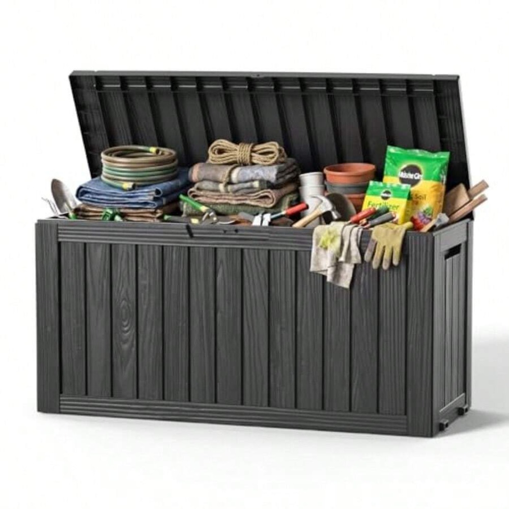 กล่องเก็บของกลางแจ้งขนาด 90 แก - Outdoor Furniture Resin บทวิจารณ์และราคา